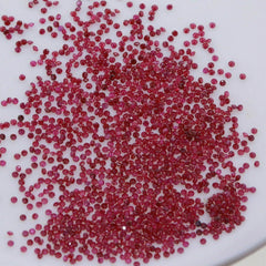 Natural Ruby Round Faceted Loose 0.7 0.8 0.9 1 1.1 1.2 1.3 1.5 1.75 2 2.5 mm - Syzjewelry