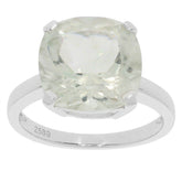 10K Yellow Gold Semi Mount Ring Setting Cushion 12x12mm Solitaire Ring - Syzjewelry