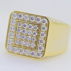 Men's Sterling Silver Semi Mount Setting Moissanite - Syzjewelry