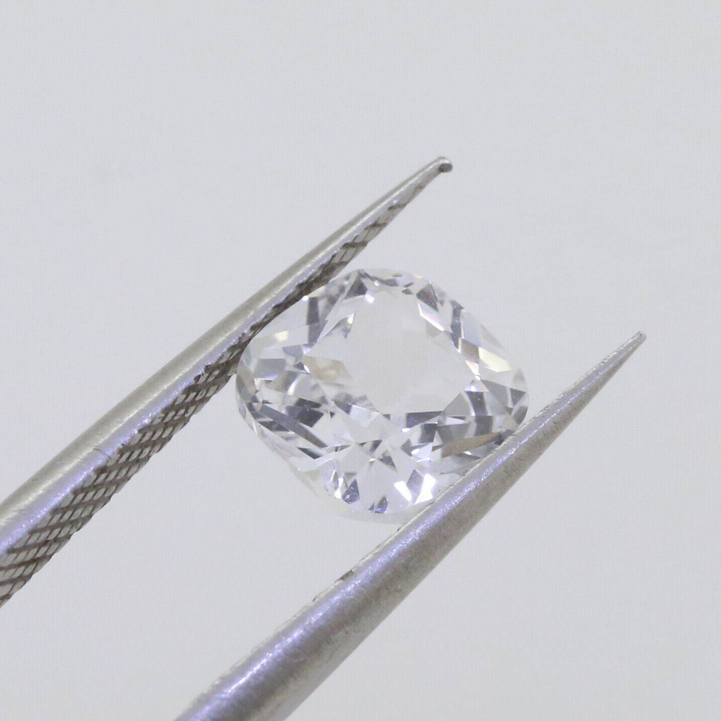 Cu 8mm Cushion Loose Moissanite Stone White D Color 2.5 Carat VVS1 Certificate - Syzjewelry