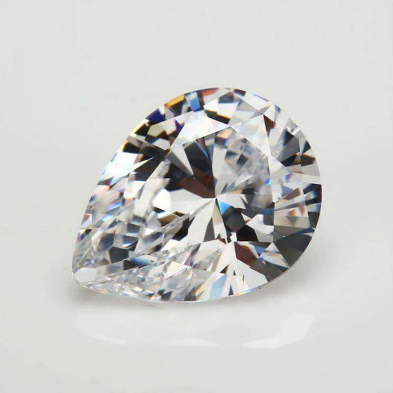 1 1/2 Carat Loose Moissanite White D Color Pear PE 9x6mm VVS Certificate - Syzjewelry