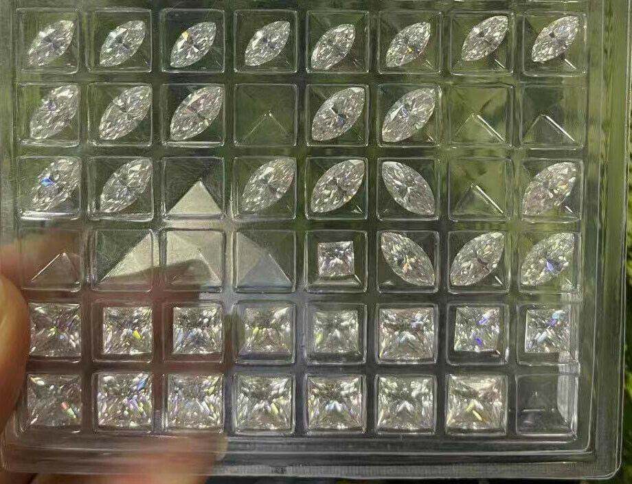 Marquise 14x7mm Loose Moissanite Stone White D Color 3 Carat VVS1 Certificate - Syzjewelry