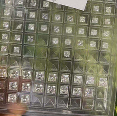 Princess 8mm Loose Moissanite Stone White D Color 3 Carat VVS1 Certifcate 8x8mm - Syzjewelry