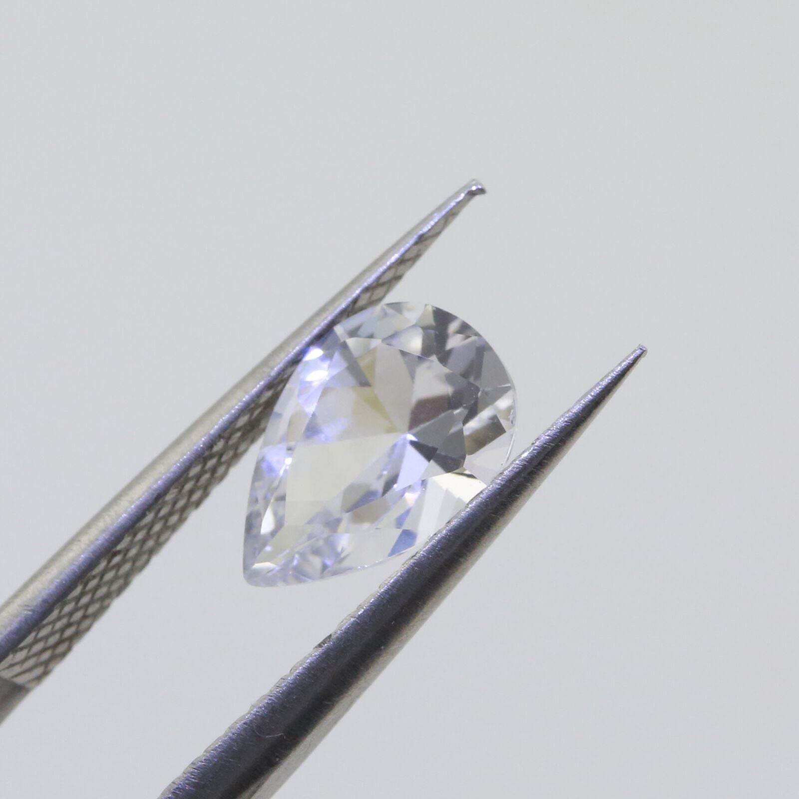 2 Carat Pear PE 10x7mm Loose Moissanite Stone White D Color VVS1 Certificate - Syzjewelry