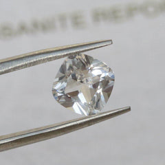 Cushion 6mm Loose Moissanite Stone White D Color 1 Carat VVS1 Certificate CU 6x6 - Syzjewelry