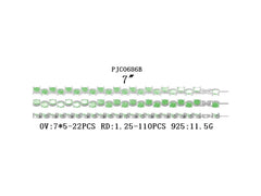 Sterling Silver Semi Mount Bracelet Setting Oval OV 7X5mm DHJ