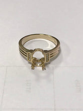 10K Gold Semi Mount Ring Setting Oval OV 10X8mm CVD Accent Size 9 Syzjewelry