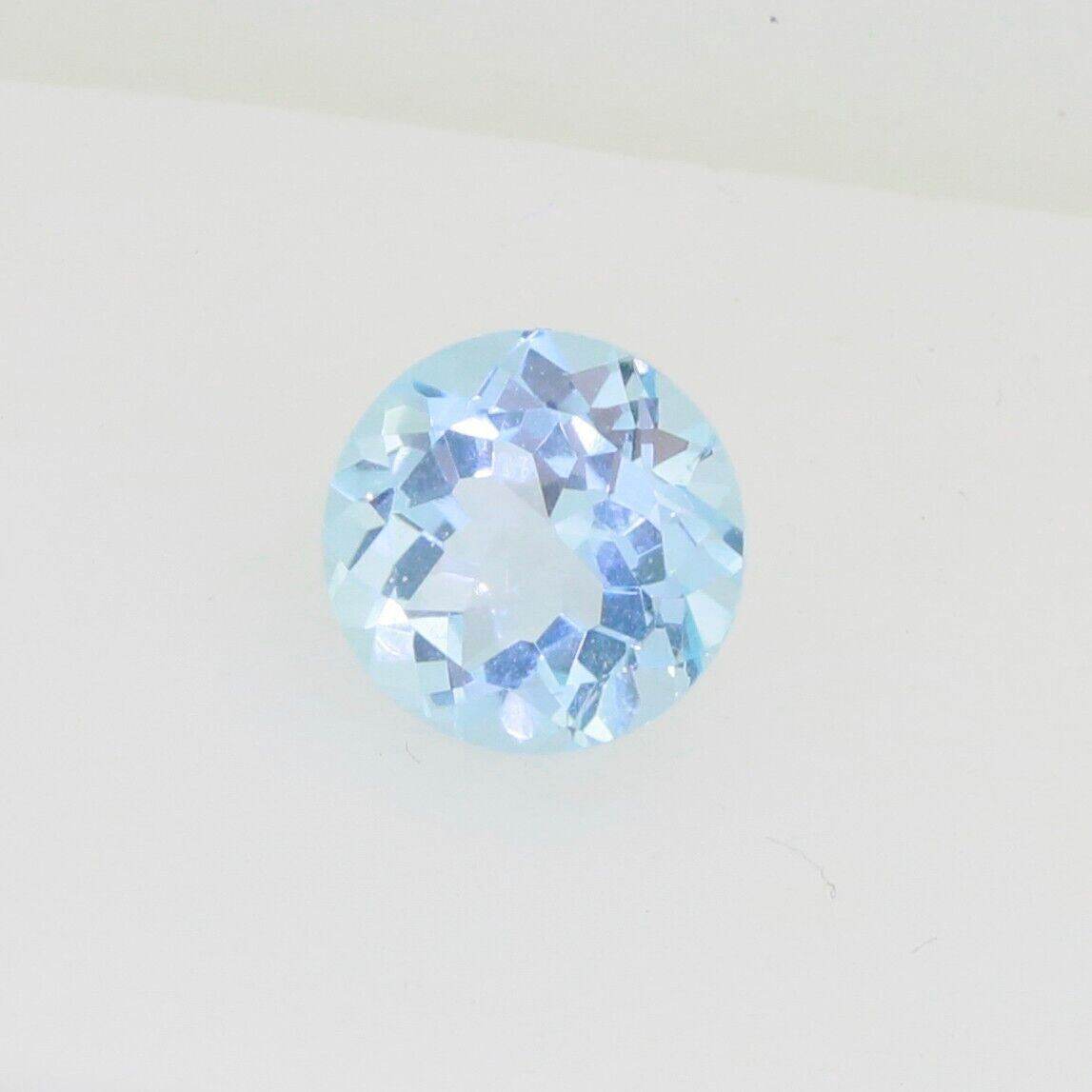 3.5 Carat Sky Blue Topaz Round RD 9x9mm Loose Gemstone - Syzjewelry