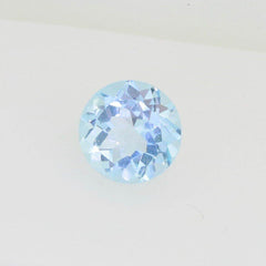 3.5 Carat Sky Blue Topaz Round RD 9x9mm Loose Gemstone - Syzjewelry