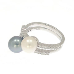 Sterling silver semi mount ring setting Oval OV 16x12 Round RD 1.25mmx1.25 Solitaire Syzjewelry