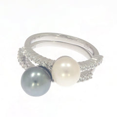 Sterling silver semi mount ring setting Oval OV 16x12 Round RD 1.25mmx1.25 Solitaire Syzjewelry