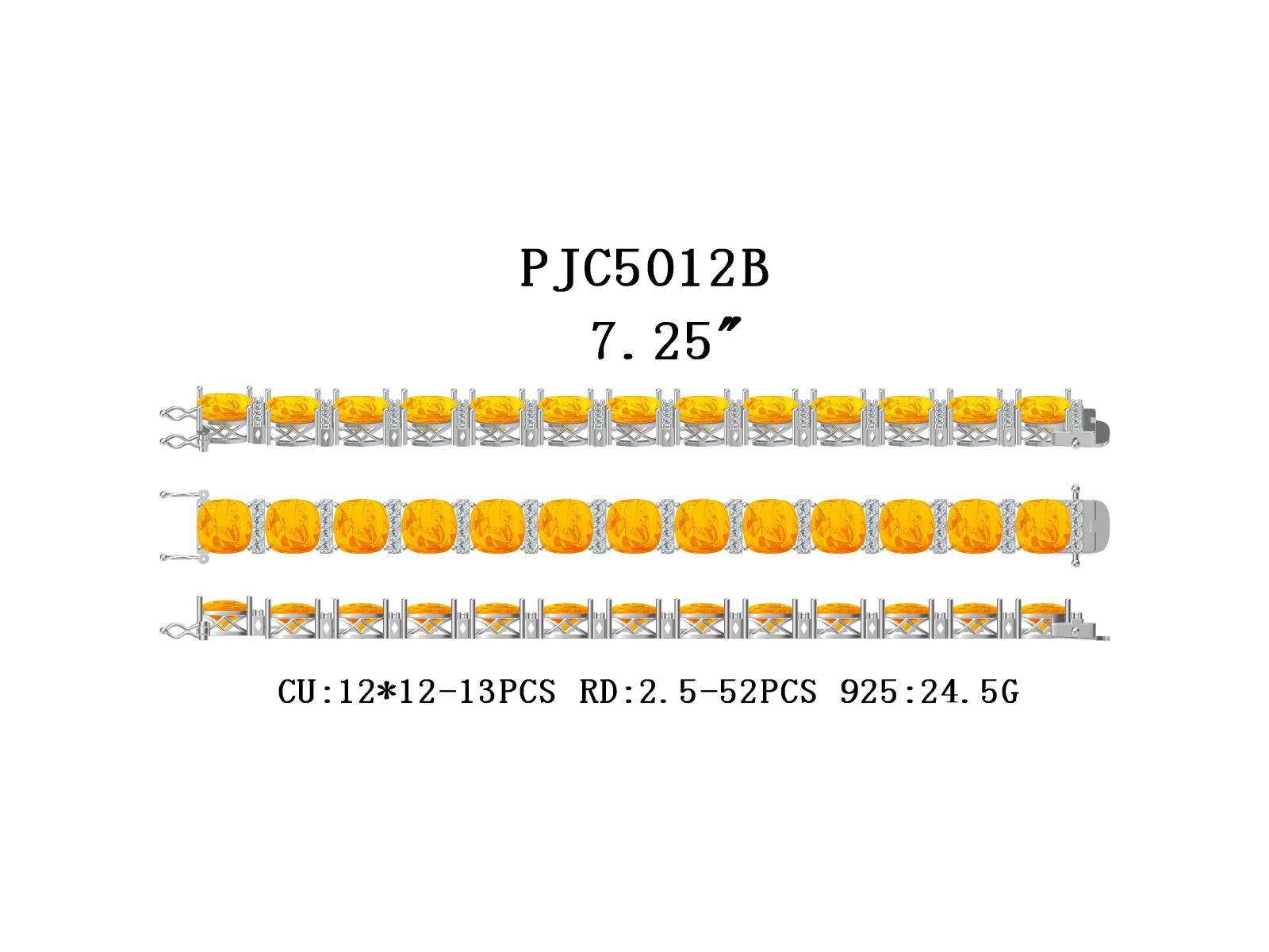 Sterling Silver Semi Mount Bracelet Setting Cushion CU 12X12mm DHJ