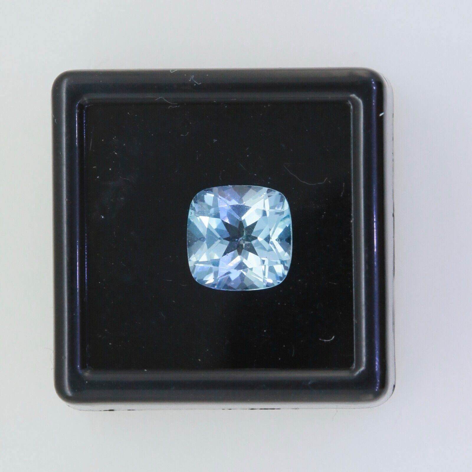 4 Carat Sky Blue Topaz Cushion CU 9x9mm Loose Gemstone - Syzjewelry