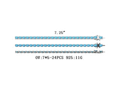 Sterling Silver Semi Mount Bracelet Setting Oval OV 7X5mm DHJ