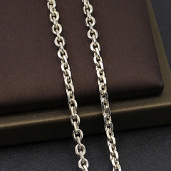 Sterling Silver Anchor Chain Solid Silver Anchor Necklace Silver Chain 3mm wide 16" 18" 20" 22" 24" Syzjewelry