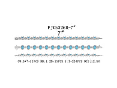 Sterling Silver Semi Mount Bracelet Setting Oval OV 7X5mm DHJ