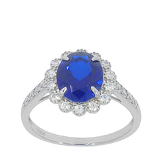 Sterling Silver Semi Mount Ring Setting Oval OV 10X8mm Halo Ring DHJ