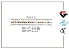 Sterling Silver Semi Mount Bracelet Setting Pear PE 6X4mm DHJ