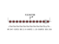 Sterling Silver Semi Mount Bracelet Setting Oval OV 7X5mm DHJ