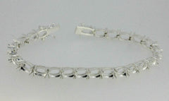 Sterling Silver Semi Mount Tennis Bracelet Setting Oval OV 7x5mm - Syzjewelry