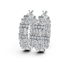 Sterling Silver Semi Mount Earrings Setting Oval OV 5X3mm DHJ