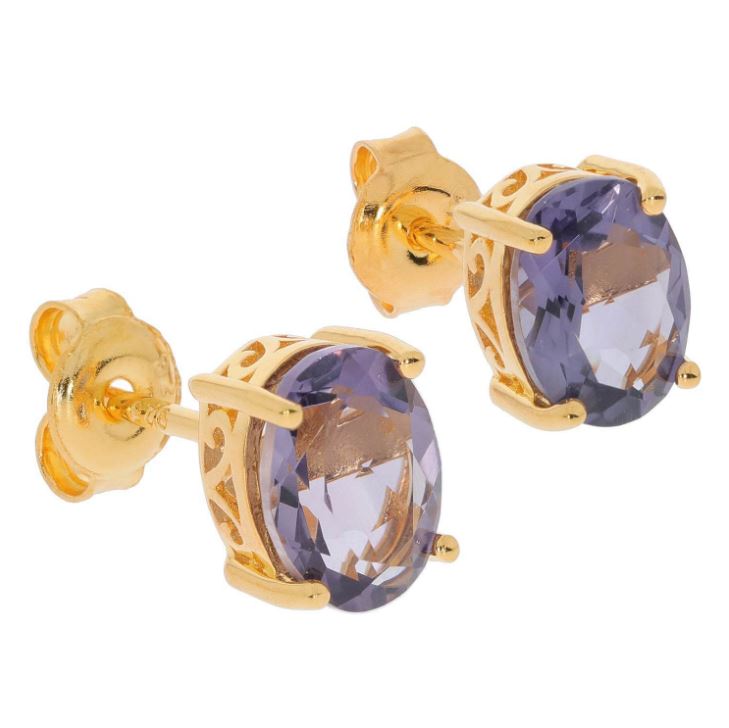 10K Rose Gold Semi Mount Earrings Setting Oval OV 6x4mm Stud Syzjewelry