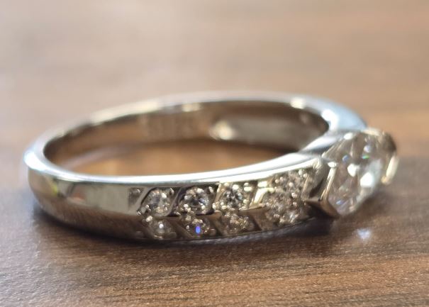 Sterling Silver Semi Mount Ring Setting MQ 10x5mm with CZ Accents Syz Jewelry