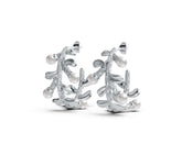 Sterling Silver Semi Mount Earrings Setting Round RD 3.5mm DHJ