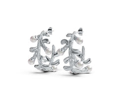 Sterling Silver Semi Mount Earrings Setting Round RD 3.5mm DHJ