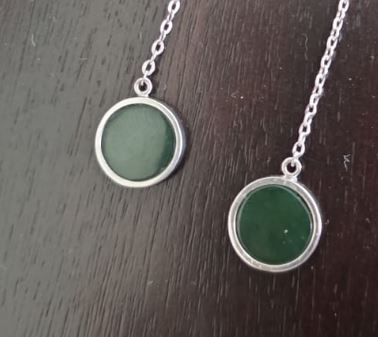 Sterling Silver Semi Mount Earrings Setting Round RD 10x10mm with Belcher Chain Syzjewelry