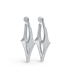 Sterling Silver Semi Mount Earrings Setting Round RD 1.25mm DHJ