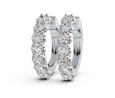 Sterling Silver Semi Mount Earrings Setting Round RD 4x4mm DHJ