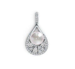 Sterling Silver Semi Mount Pendant Setting Round RD 8.5mm DHJ