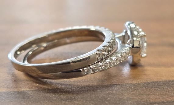 Sterling Silver Semi Mount Ring Setting Round RD 6mm with CZ Accents Syz Jewelry