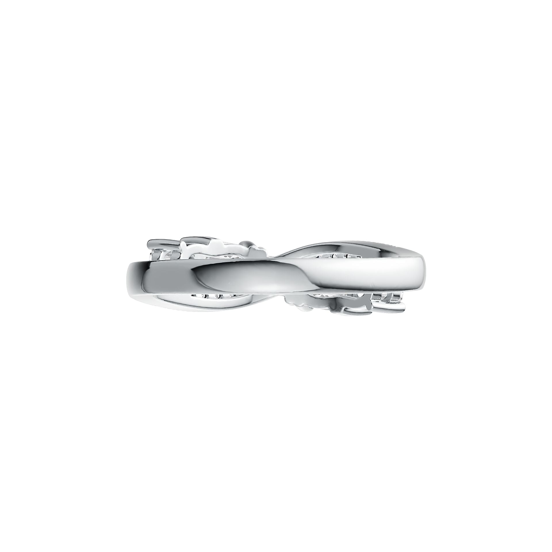 Sterling Silver Semi Mount Ring Setting Oval OV 5X3mm with White Topaz DHJ