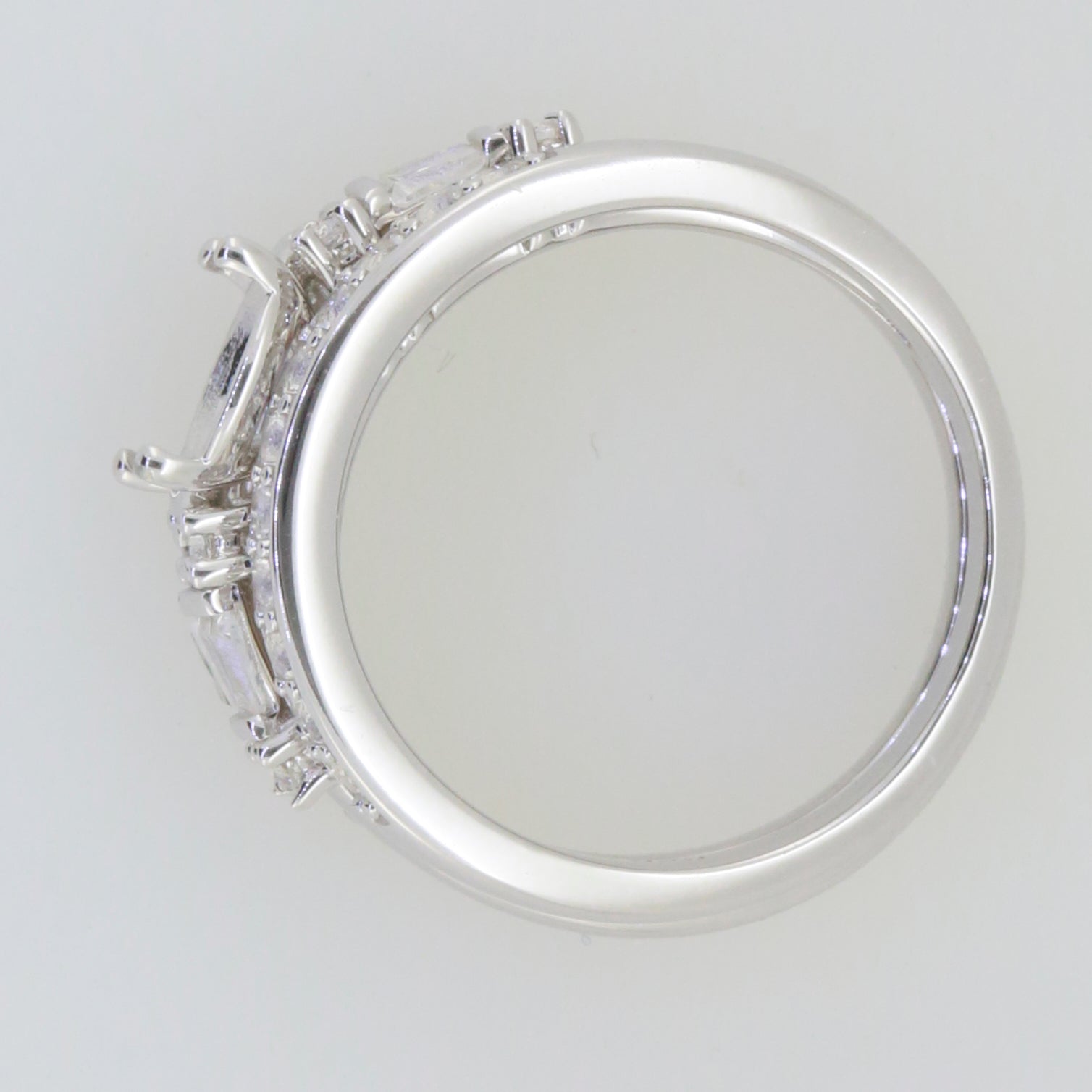 3 PC set Sterling Silver Semi Mount Ring Setting Round RD 8x8mm Syzjewelry