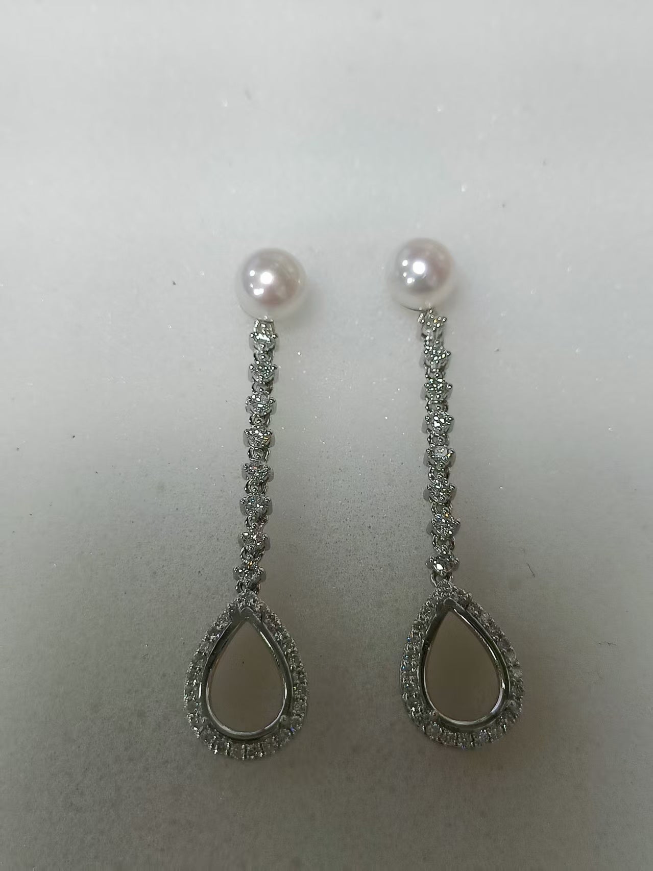 Sterling Silver Semi Mount Earrings Setting Pear PE 12X8mm Syzjewelry