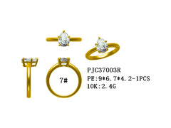 10K Gold Semi Mount Ring Setting Pear PE 9mmx6.7mmX4.2mm Syzjewelry