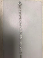 Sterling Silver Semi Mount Bracelet Setting Round RD 4mm Syzjewelry
