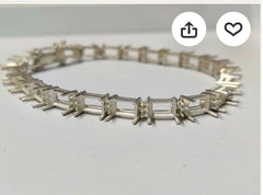 18K Gold Semi Mount Tennis Bracelet Setting Baguette BG 4x2mm Syzjewelry