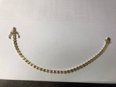 18K Yellow Gold Semi Mount Tennis Bracelet Setting Baguette BG 4x2mm Syzjewelry