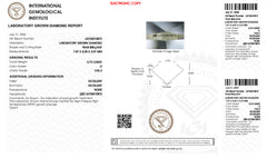 Loose CVD Diamond Pear Brilliant Cut 0.72 Carat D Color VVS2 7.87 X 5.05 X 3.07 MM IGI Certification Syzjewelry