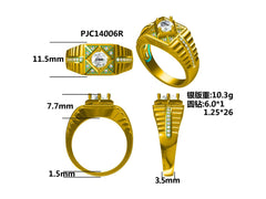 Men's Sterling Silver Semi Mount Ring Setting Round RD 6x6mm - Syzjewelry