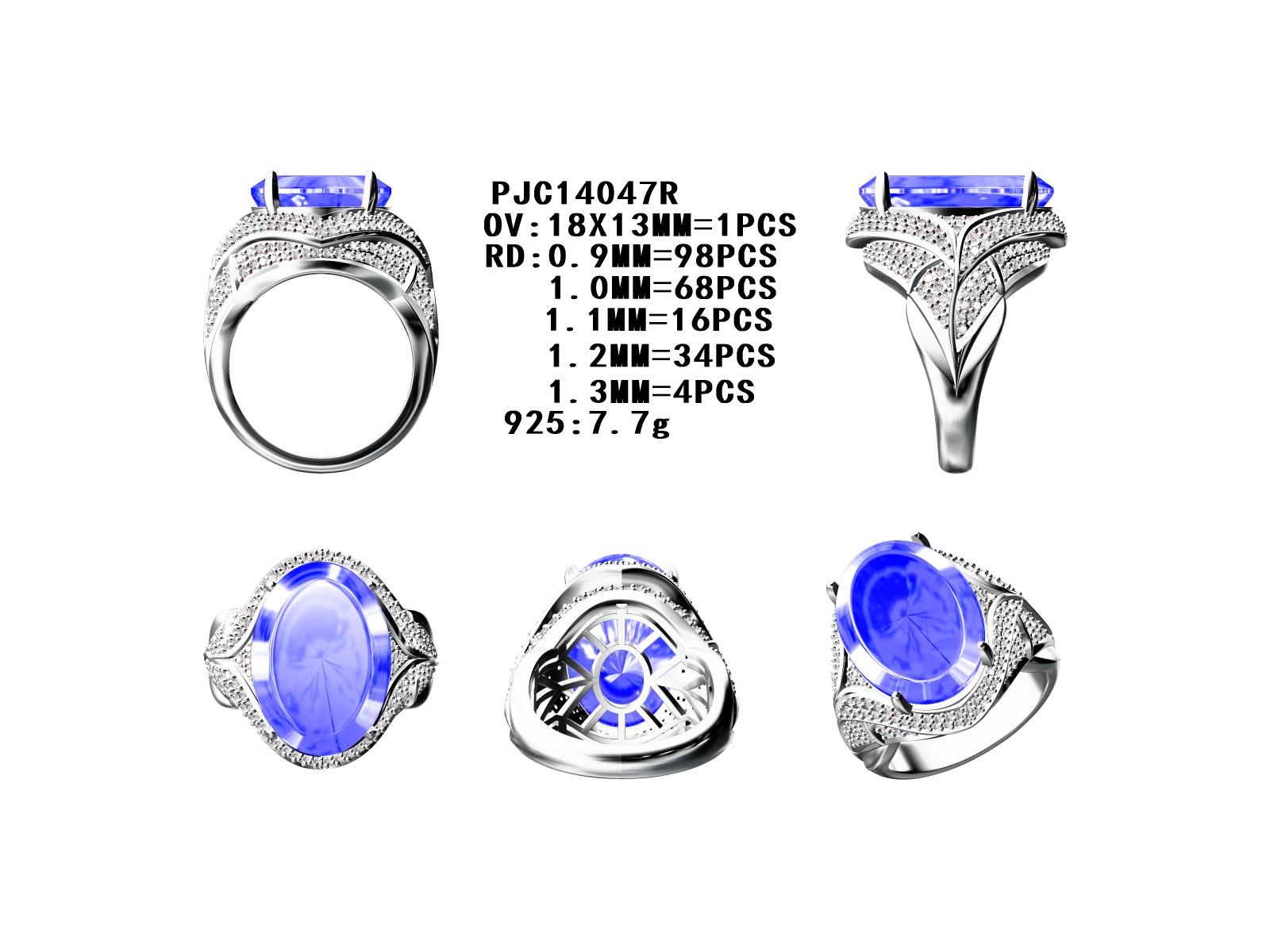 Sterling Silver Semi Mount Ring Setting Oval OV 18X13mm DHJ