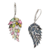 Sterling Silver Semi Mount Earrings Setting Pear PE 5X3mm MQ 5x2.5mm Dangle - Syzjewelry