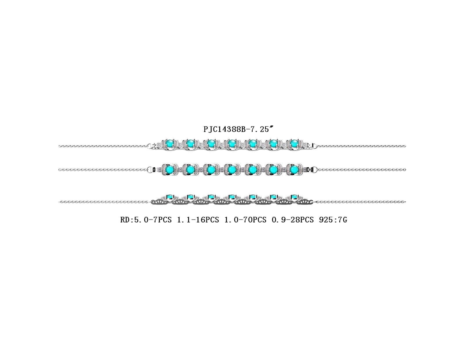 Sterling Silver Semi Mount Bracelet Setting Round RD 5x5mm - Syzjewelry
