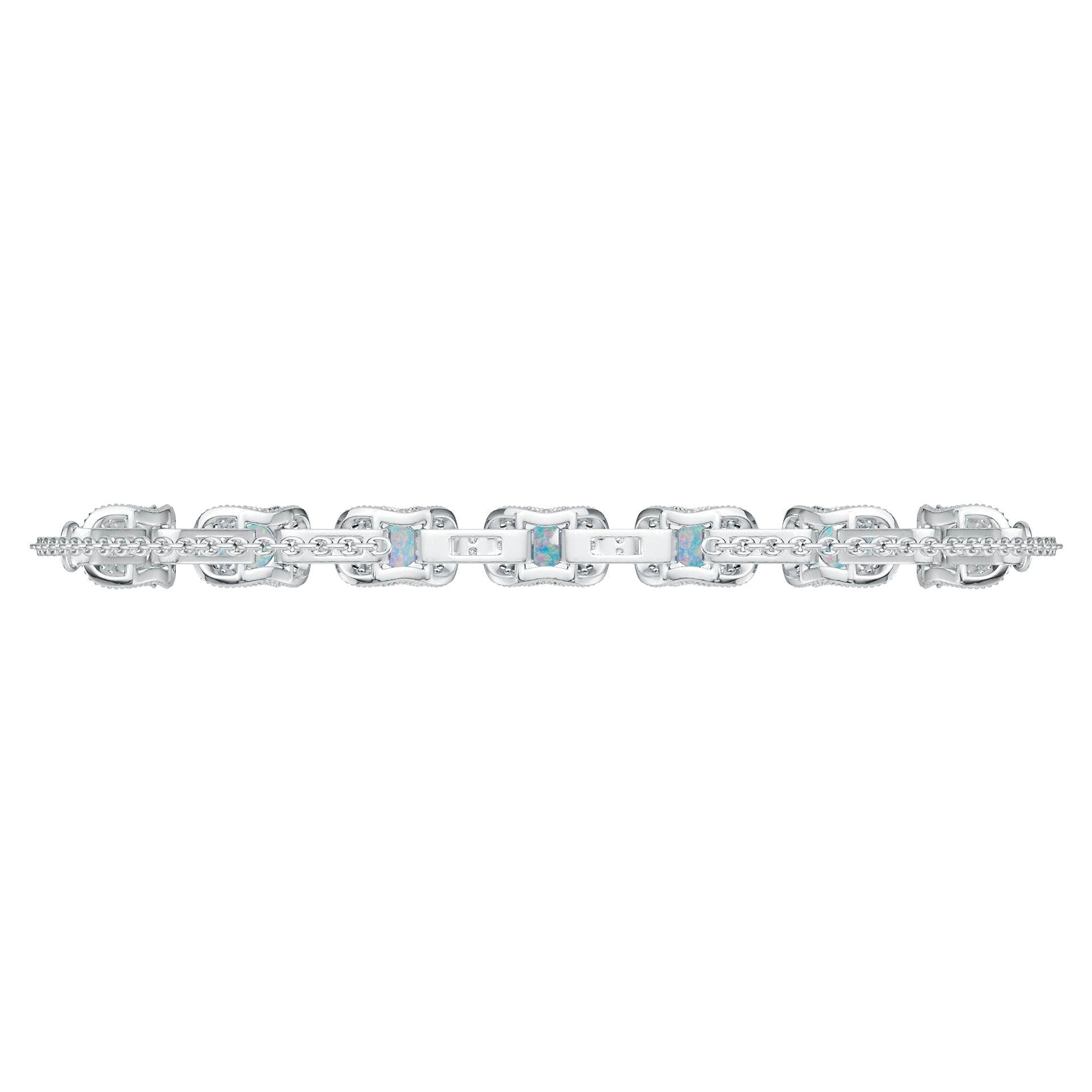 Sterling Silver Semi Mount Bracelet Setting Round RD 5x5mm DHJ