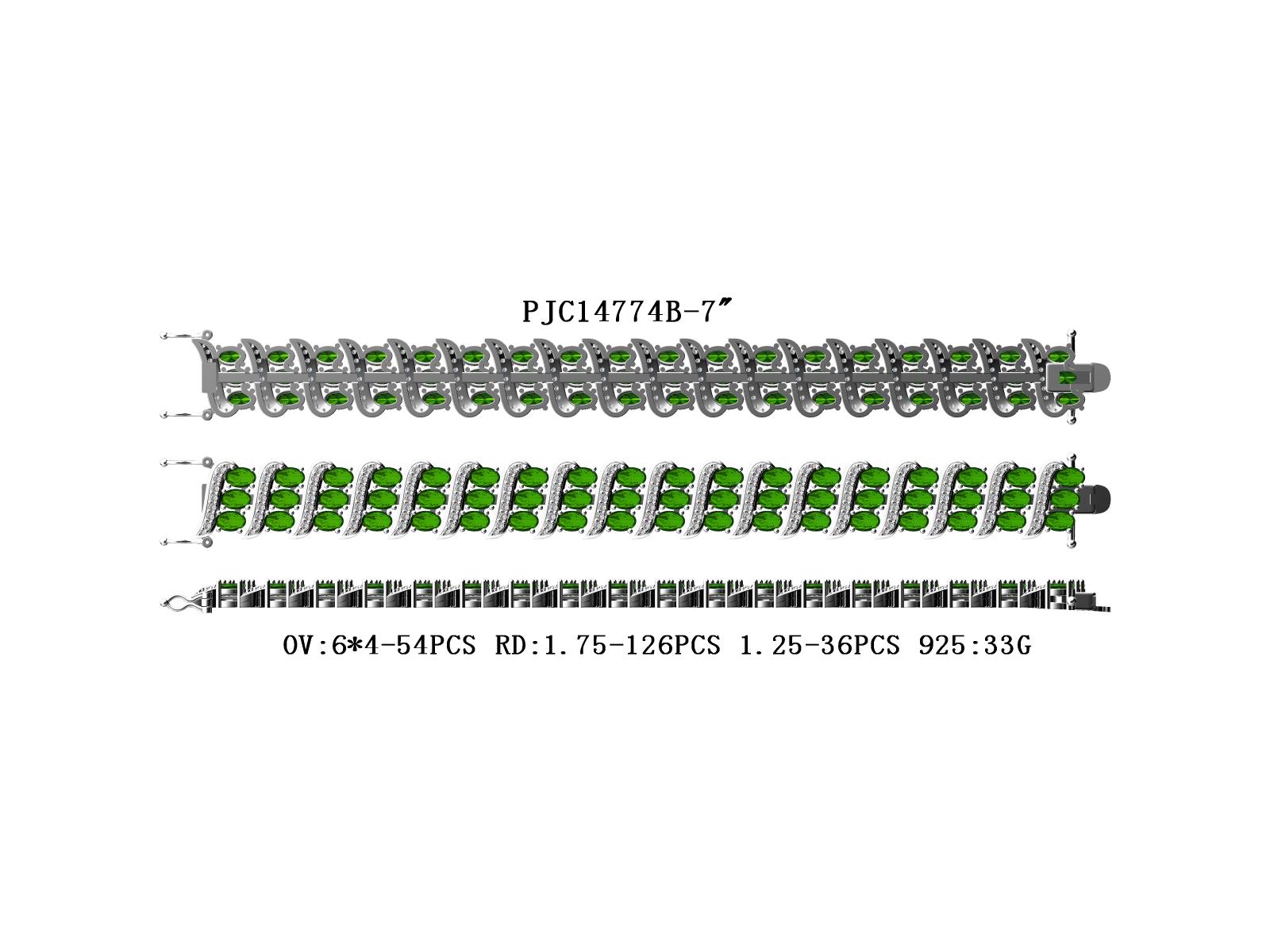 Sterling Silver Semi Mount Bracelet Setting Oval OV 6X4mm DHJ