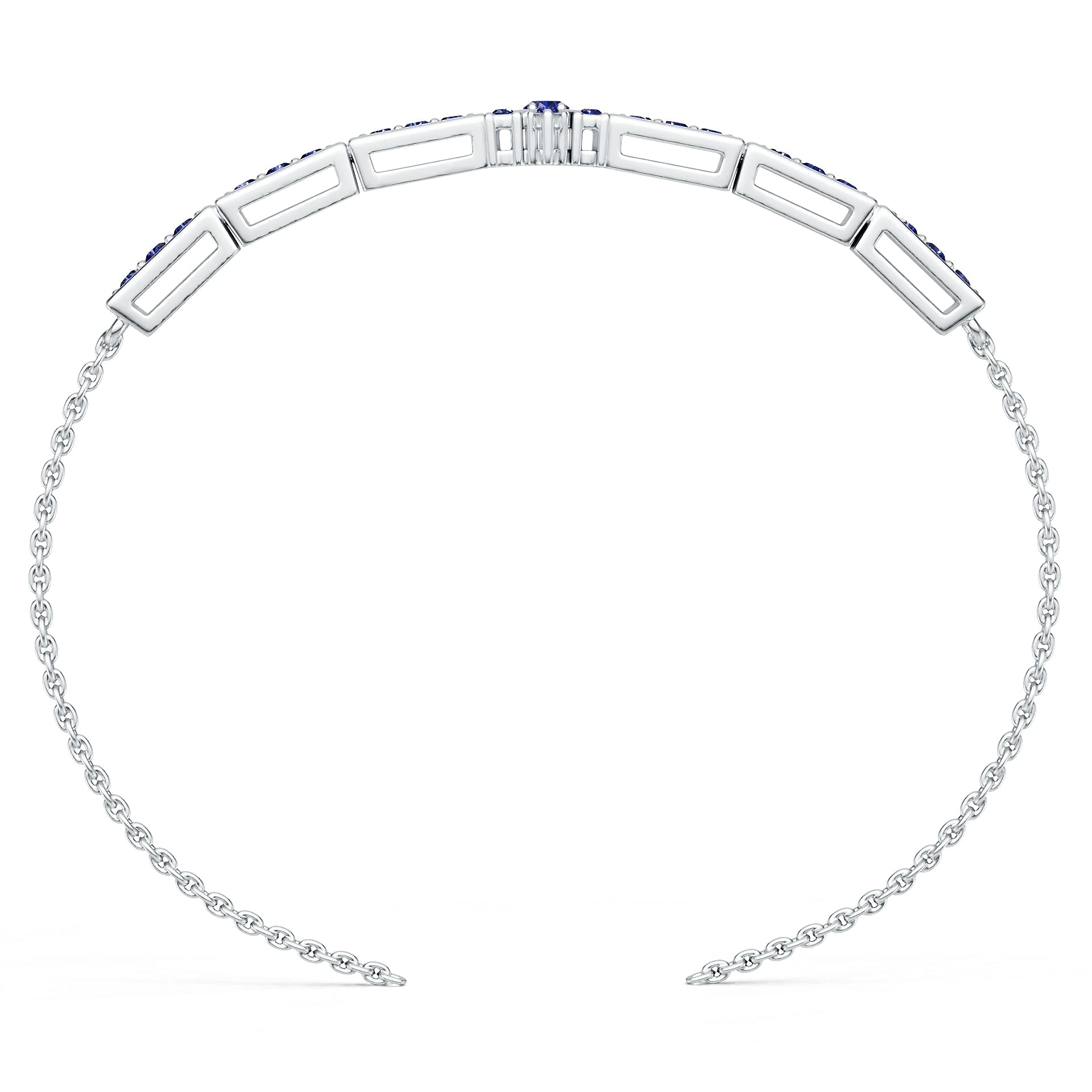 Sterling Silver Semi Mount Bracelet Setting Round RD 3x3mm DHJ