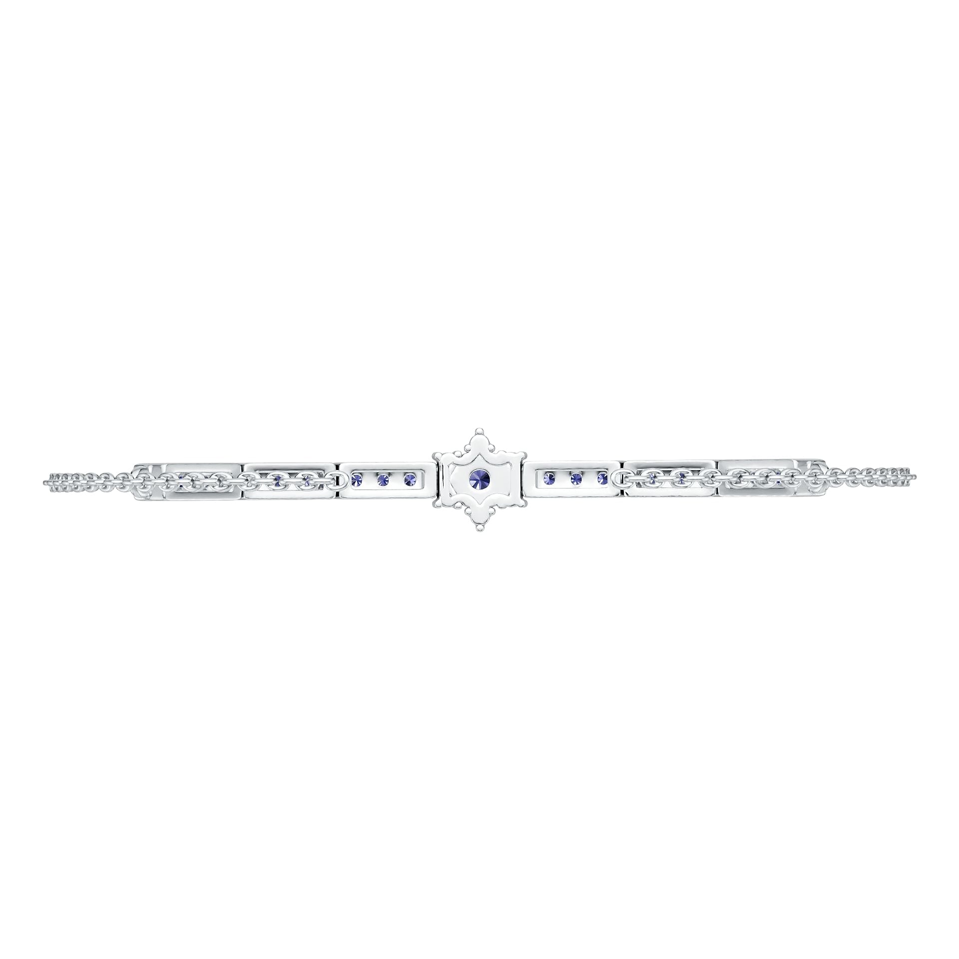 Sterling Silver Semi Mount Bracelet Setting Round RD 3x3mm DHJ